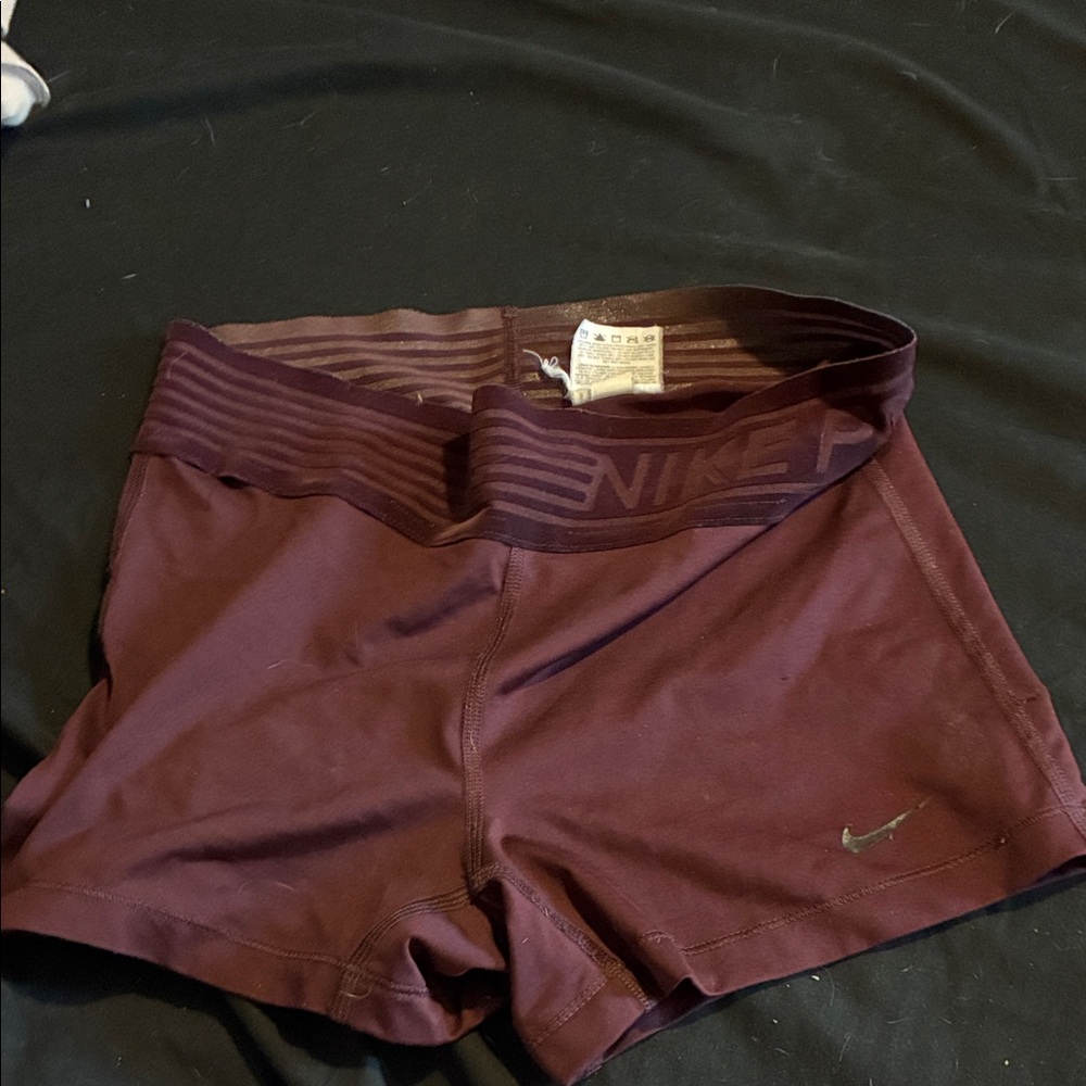 Nike Women's Maroon Athletic Shorts